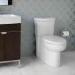 Studio(R) Skirted Two-Piece Dual Flush 1.28 gpf/4.8 Lpf and 1.0 gpf/3.8 Lpf Chair Height Elongated Toilet With Seat, 2794203.020