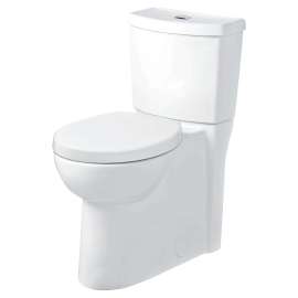 Studio Skirted Two-Piece Dual Flush 1.28 gpf/4.8 Lpf and 1.0 gpf/3.8 Lpf Chair Height Round Front Toilet With Seat, 2795203.020