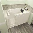 Gelcoat Premium Series 28 x 48-Inch Walk-in Tub With Combination Air Spa and Whirlpool Systems - Left-Hand Drain, 2848.105.CLL