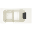 Gelcoat Premium Series 28 x 48-Inch Walk-in Tub With Combination Air Spa and Whirlpool Systems - Left-Hand Drain, 2848.105.CLL