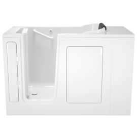 Gelcoat Premium Series 28 x 48-Inch Walk-in Tub With Whirlpool System - Left-Hand Drain, 2848.105.WLW