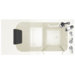Gelcoat Premium Series 28 x 48-Inch Walk-in Tub With Air Spa System - Right-Hand Drain With Faucet, 2848.109.ARL