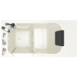 Gelcoat Premium Series 28 x 48-Inch Walk-in Tub With Combination Air Spa and Whirlpool Systems - Left-Hand Drain With Faucet, 2848.109.CLL