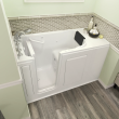 Gelcoat Premium Series 28 x 48-Inch Walk-in Tub With Combination Air Spa and Whirlpool Systems - Left-Hand Drain With Faucet, 2848.109.CLW