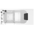 Gelcoat Premium Series 28 x 48-Inch Walk-in Tub With Combination Air Spa and Whirlpool Systems - Left-Hand Drain With Faucet, 2848.109.CLW