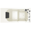 Gelcoat Premium Series 28 x 48-Inch Walk-in Tub With Soaker System - Right-Hand Drain With Faucet, 2848.109.SRL