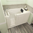 Gelcoat Premium Series 28 x 48-Inch Walk-in Tub With Whirlpool System - Left-Hand Drain With Faucet, 2848.109.WLL