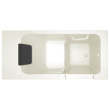 Acrylic Luxury Series 28 x 48-Inch Walk-in Tub With Whirlpool System - Right-Hand Drain, 2848.115.WRL