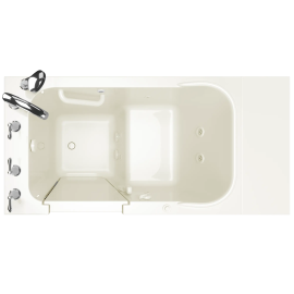 Gelcoat 28x48-Inch Walk-in Bathtub with Whirlpool System Left Hand Door and Drain, 2848.309.WLL