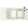 Gelcoat Value Series 28x48-Inch Walk-in Bathtub with Combination Air Spa and Whirlpool System Right Hand Door and Drain, 2848.409.CRL-PC