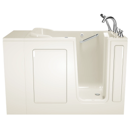 Gelcoat Value Series 28x48-inch Walk-in Bathtub with Whirlpool System Right Hand Door and Drain, 2848.409.WRL-PC