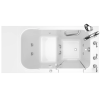 Gelcoat Value Series 28x48-inch Walk-in Bathtub with Whirlpool System Right Hand Door and Drain, 2848.409.WRW-PC