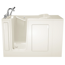 Gelcoat Value Series 28 x 48-Inch Walk-in Tub With Air Spa System - Left-Hand Drain With Faucet, 2848.509.ALL