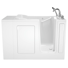 Gelcoat Value Series 28 x 48-Inch Walk-in Tub With Air Spa System - Right-Hand Drain With Faucet, 2848.509.ARW