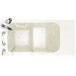 Gelcoat Value Series 28 x 48-Inch Walk-in Tub With Combination Air Spa and Whirlpool Systems - Left-Hand Drain With Faucet, 2848.509.CLL
