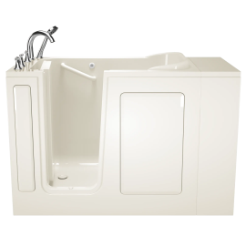 Gelcoat Value Series 28 x 48-Inch Walk-in Tub With Soaker System - Left-Hand Drain With Faucet, 2848.509.SLL