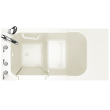 Gelcoat Value Series 28 x 48-Inch Walk-in Tub With Soaker System - Left-Hand Drain With Faucet, 2848.509.SLL