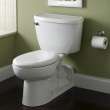 Yorkville(R) Two-Piece Pressure Assist 1.6 gpf/6.0 Lpf Back Outlet Elongated EverClean(R) Toilet, 2876016.020
