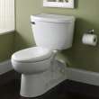 Yorkville(R) Two-Piece Pressure Assist 1.1 gpf/4.2 Lpf Chair Height Back Outlet Elongated EverClean(R) Toilet, 2878100.020