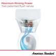 Glenwall(R) VorMax(R) Two-Piece 1.28 gpf/4.8 Lpf Right-Hand Trip Lever Back Outlet Elongated Wall-Hung EverClean(R) Toilet, 2882108.020