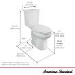 H2Option(R) Two-Piece Dual Flush 1.28 gpf/4.8 Lpf and 0.92 gpf/3.5 Lpf Chair Height Elongated Toilet Less Seat, 2886218.020