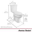 H2Option(R) Two-Piece Dual Flush 1.28 gpf/4.8 Lpf and 0.92 gpf/3.5 Lpf Chair Height Elongated Toilet With Liner Less Seat, 2886518.020