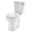 H2Optimum(R) Two-Piece 1.1 gpf/4.2 Lpf Chair Height Right-Hand Trip Lever Elongated Toilet Less Seat, 288AA115.020