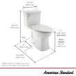 Townsend(R) VorMax(R) One-Piece 1.28 gpf/4.8 Lpf Chair Height Elongated Toilet with Seat, 2922A104.020