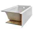Studio(R) 60 x 32-Inch Integral Apron Bathtub With Right-Hand Outlet, 2946102.020