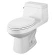 Colony(R) One-Piece 1.28 gpf/4.8 Lpf Chair Height Elongated Toilet With Seat, 2961A104SC.020