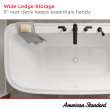 Aspirations 60 x 34-Inch Freestanding Bathtub With White Drain and Overflow, 2967004.020