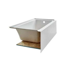 Studio(R) 60 x 30-Inch Integral Apron Bathtub With Right-Hand Outlet, 2973102.020