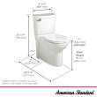 Cadet(R) 3 FloWise Skirted Two-Piece 1.28 gpf/4.8 Lpf Chair Height Round Front Toilet With Seat, 2988101.020