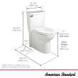 Cadet(R)3 FloWise Skirted Two-Piece 1.28 gpf/4.8 Lpf Chair Height Elongated Toilet With Seat, 2989101.020