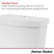 Cadet(R) Touchless Chair Height Elongated Skirted Toilet with Seat and Locking Device, 2989769.020