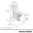 Cadet(R) Touchless Chair Height Elongated Skirted Toilet with Seat and Locking Device, 2989769.020