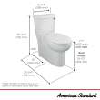 Cadet(R) 3 FloWise(R) Skirted Two-Piece 1.28 gpf/4.8 Lpf Chair Height Right-Hand Trip Lever Elongated Toilet With Seat, 2989813.020