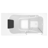 Gelcoat Premium Series 30 x 52 -Inch Walk-in Tub With Air Spa System - Right-Hand Drain, 3052.105.ARW