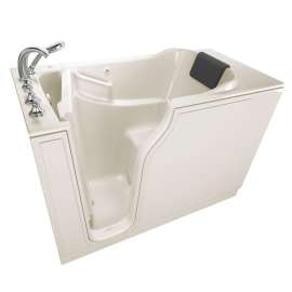 Gelcoat Premium Series 30 x 52 -Inch Walk-in Tub With Air Spa System - Left-Hand Drain With Faucet, 3052.109.ALL