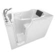 Gelcoat Premium Series 30 x 52 -Inch Walk-in Tub With Combination Air Spa and Whirlpool Systems - Left-Hand Drain With Faucet, 3052.109.CLW