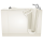 Gelcoat Premium Series 30 x 52 -Inch Walk-in Tub With Combination Air Spa and Whirlpool Systems - Right-Hand Drain With Faucet, 3052.109.CRL