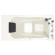 Gelcoat Premium Series 30 x 52 -Inch Walk-in Tub With Combination Air Spa and Whirlpool Systems - Right-Hand Drain With Faucet, 3052.109.CRL