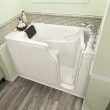 Gelcoat Premium Series 30 x 52 -Inch Walk-in Tub With Combination Air Spa and Whirlpool Systems - Right-Hand Drain With Faucet, 3052.109.CRW