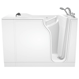 Gelcoat Premium Series 30 x 52 -Inch Walk-in Tub With Combination Air Spa and Whirlpool Systems - Right-Hand Drain With Faucet, 3052.109.CRW