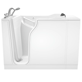 Gelcoat Premium Series 30 x 52 -Inch Walk-in Tub With Soaker System - Left-Hand Drain With Faucet, 3052.109.SLW