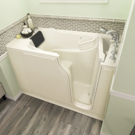 Gelcoat Premium Series 30 x 52 -Inch Walk-in Tub With Soaker System - Right-Hand Drain With Faucet, 3052.109.SRL