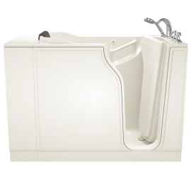 Gelcoat Premium Series 30 x 52 -Inch Walk-in Tub With Whirlpool System - Right-Hand Drain With Faucet, 3052.109.WRL