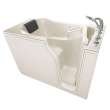 Gelcoat Premium Series 30 x 52 -Inch Walk-in Tub With Whirlpool System - Right-Hand Drain With Faucet, 3052.109.WRL