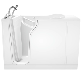 Gelcoat Value Series 30x52 Inch Walk-In Bathtub with Air Spa System - Left Hand Door and Drain, 3052.309.ALW