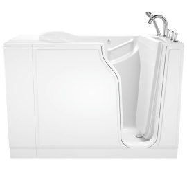 Gelcoat Value Series 30x52 Inch Walk-In Bathtub with Combination Air Spa system and Whirlpool Massage System - Left Hand Door and Drain, 3052.309.CRW
